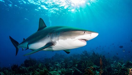 Naklejka premium Shark