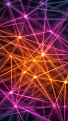 Radiant lines dance and connect illuminating shadows