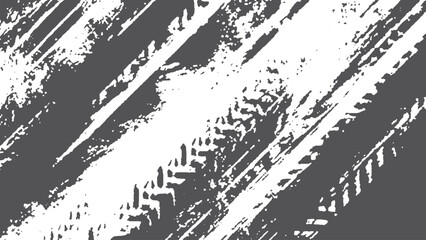 Grunge vector tire track design for motocross or drift overlays. Distressed wheel track vector with black tire marks and grunge style © VECTOR HOUSE