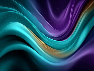Fototapeta premium Vibrant swirling hues dance like celestial ribbons