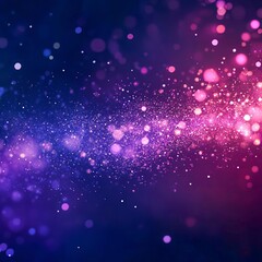 Obraz premium firework festival night gradient deep navy to magenta blend scattered sparkle light particles abstract composition sharp and vivid digital rendering 