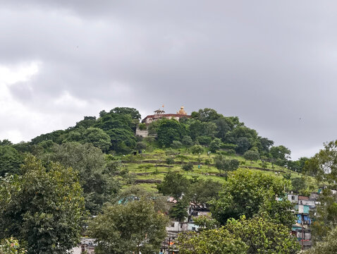 11 August 2025, Parvati Hill Temple at Pune, India, The temples built by the Peshwas on the top of this hill include those of Devadeveshwar (Shiva and Parvati), Karttikeya, Vishnu, Vitthal Rukmini