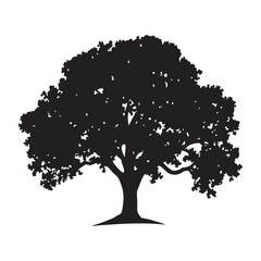 Fototapeta premium Tree SVG – Nature Silhouettes for Crafts, Wall Art & Logos Forest Tree Clipart – Pine, Oak, and Seasonal Designs for DIY Projects Minimal Tree Silhouette – Clean Nature Art for Stickers & Decor Tre