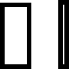 Whitespace icon ,vectors of minimal space and layout group of empty area vector bundle, design and formatting icons for clean, simple, modern graphic concepts, menu , single column, basic shapes,