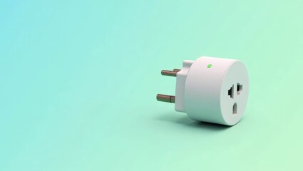 Universal Travel Adapter. Smart Outlet Lithium-sulfur batteries Patreon alternative Perilex Charging Lamp Bidirectional gosund Luko geeni Ohme White power plug on blue b