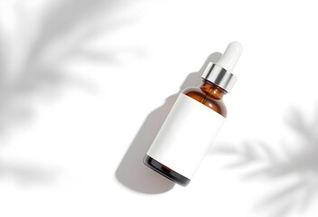 Antioxidant Serum Bottle Mockup on Clean Background