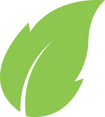 leaf, branch icon in flat friendly ecology icons. Environmental Leaves, natural, labels vector symbol isolated transparent background