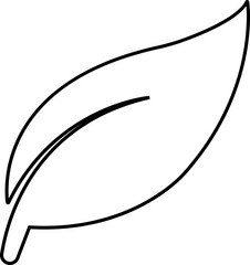 leaf, branch icon in line friendly ecology icons. Environmental Leaves, natural, labels vector symbol isolated transparent background