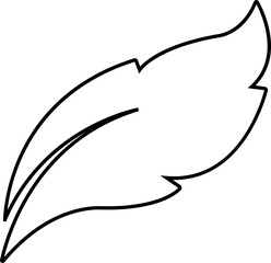 leaf, branch icon in line friendly ecology icons. Environmental Leaves, natural, labels vector symbol isolated transparent background