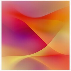 Minimalist conceptual holiday art with smooth abstract shapes and a soft central gradient isolated by a thin white border