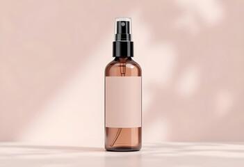 Facial Mist Bottle Mockup on Clean Background