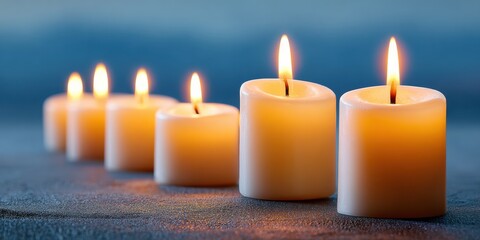 Premium Modern Candlelight Arrangement for Mindfulness and Solitude Authentic Wellness and Lifestyle Content for Social Media and Marketing Campaigns