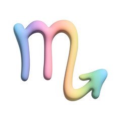 3d scorpio zodiac sign Astrology clipart Element for design