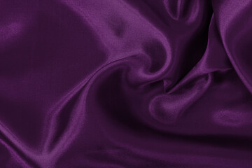 Purple fabric cloth texture for background and design art work, beautiful crumpled pattern of silk or linen.