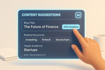 AI Content Suggestion Dashboard with Blog Title, Keywords, and Target Audience

