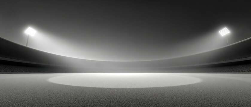 Premium Night Cricket Stadium with Electrifying Match Atmosphere Authentic Modern Sports Content for Exciting Marketing and Social Media Campaigns