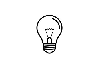 Abstract Lightbulb Graphic Pixelated Illumination isolated on transparent background