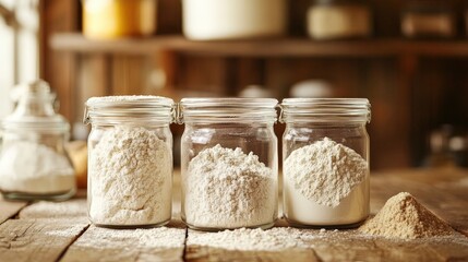 If you often bake, keep your flour, sugar, and baking powder in easy-to-reach containers in your food cupboard. Organize them by type for a more efficient workflow