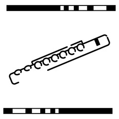 Simple illustration of a classical flute