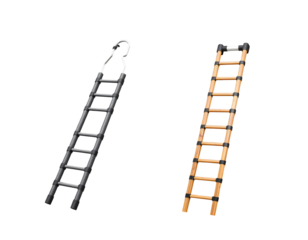 Two Ladders on Transparent Background