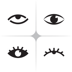 Eye Icon Vector for Clear UI/UX Visibility and User Interface Design