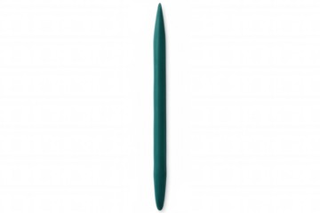 Minimalist green stylus pen levitating against transparent backdrop, emphasizing sleek design for digital creative workflows