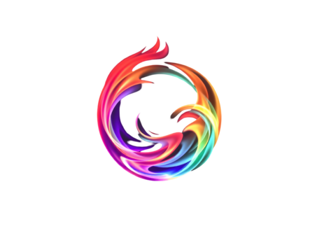 Vibrant Abstract Swirl of Color