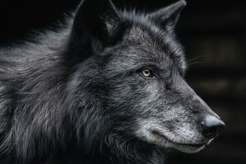 Wolf Profile. Canino Predator Animal Mammal Wolf Canis lupus Wildlife Outside