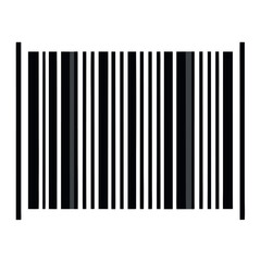 Vector art of barcode symbol for product identification isolated on white background