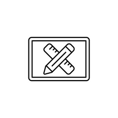 Obraz premium Icon a design, isolated against a clean background.