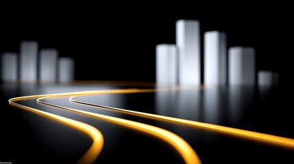 x-default Abstract glowing lines and bars background