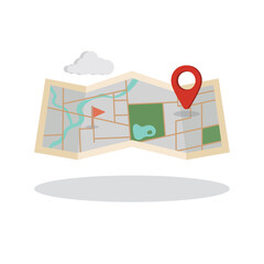 Maps illustration vector 