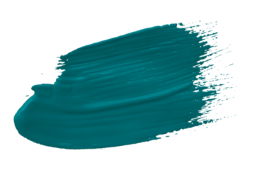 Green brush isolated on transparent background