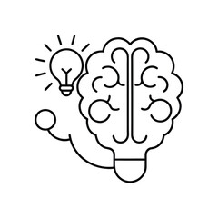 Brain line art, brain line art vector