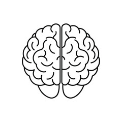 Brain line art, brain line art vector