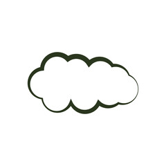 cloud icon illustration flat simple
