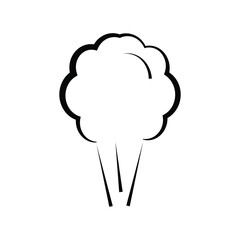 cloud icon illustration flat simple
