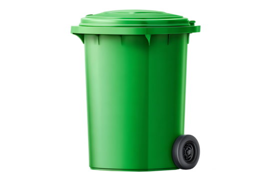 Classification garbage with three trash yellow red green open lid on pink background environmental conservation concept waste sorting cartoon minimal 3d render illustration