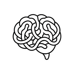 Brain line art, brain line art vector