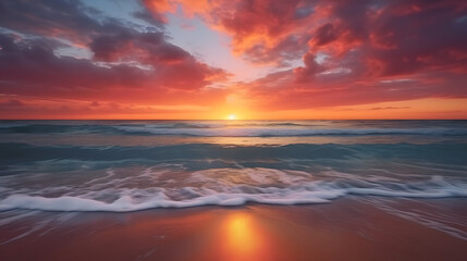Fototapeta premium sunset on the beach