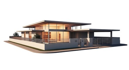 Modern architecture house design architectural building home property real estate