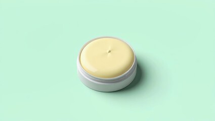 Hair Wax Stick. Natural skincare cream white jar yellow balm beauty co