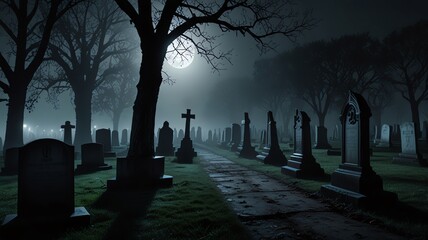 foggy morning in the woods