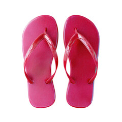 Flip-flop shaped wall sign isoleted on transparent background .