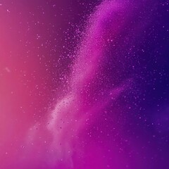 Holi powder explosion on vibrant pink to purple gradient background