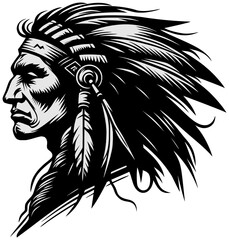 old native american people chief indian