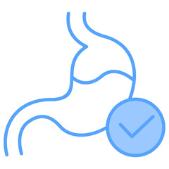 Stomach Blue Icon