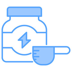 Obraz premium Protein Powder Blue Icon