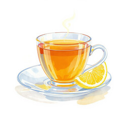 cup of tea with lemon