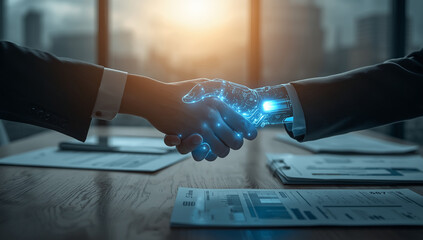 handshake between two businessmen